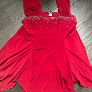 Red and White formal blouses